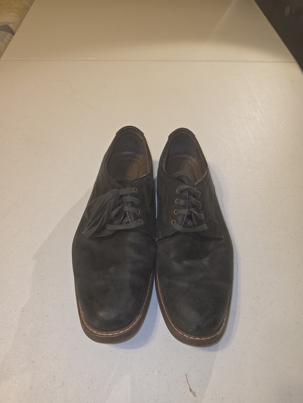 Bass Men's Black Leather Oxford Shoes